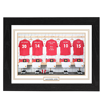 Personalised Framed 100% Unofficial Man Utd Football Shirt Photo A3